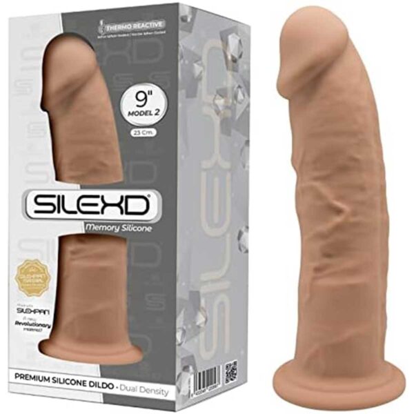 Dildo Silexd Premium Silicon Dual Density Caramel