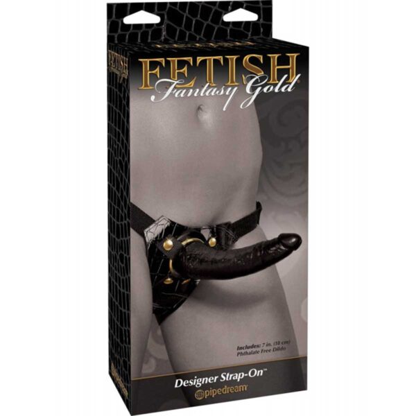 Strap-on Designer Fetish Fantasy Gold Strap-on Designer Fetish Fantasy Gold