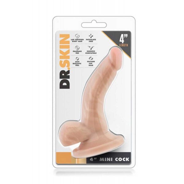 Dildo Realistic Dr Skin Mini Cock 4 Inch Flesh Dildo Realistic Dr Skin Mini Cock 4 Inch Flesh