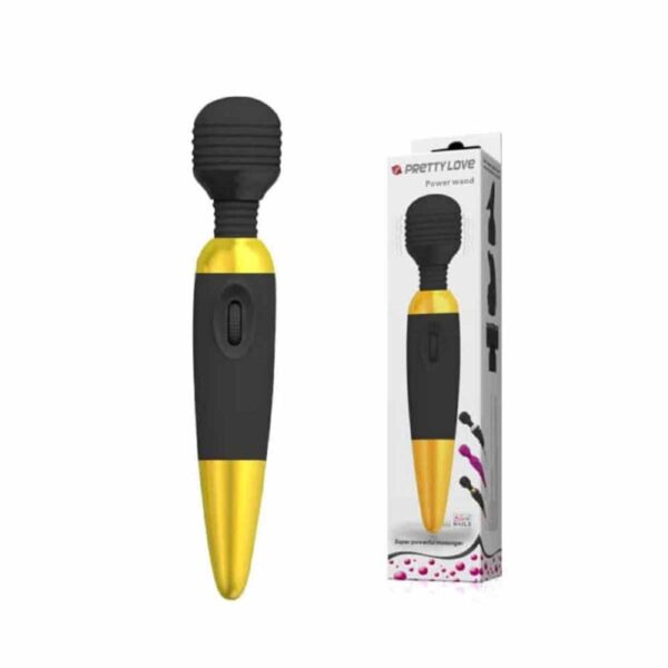 Stimulator Clitoris Power Wand Black/Gold