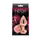 Dildo Anal Metalic Rear Assets Rose Gold Pink Medium