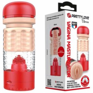 Masturbator Cu Vibratii Pretty Love Vagina Emily Red