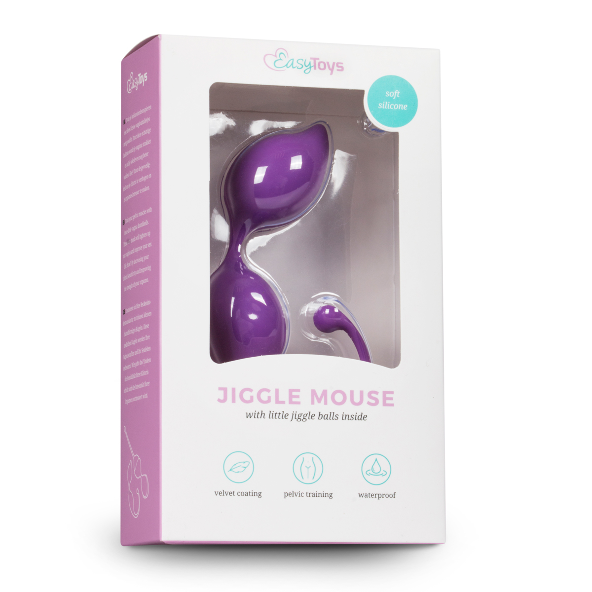 Bile Vaginale Jiggle Mouse Curved Silicon Purple