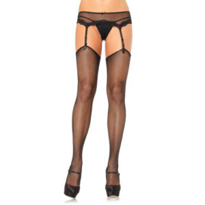 Ciorapi Leg Avenue Fishnet Stockings Black One Size