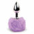 Dildo Anal Metalic Bunny Tails Purple