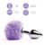 Dildo Anal Metalic Bunny Tails Purple