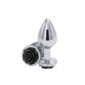 Dildo Anal Metalic Rear Assets Rose Silver Black Medium