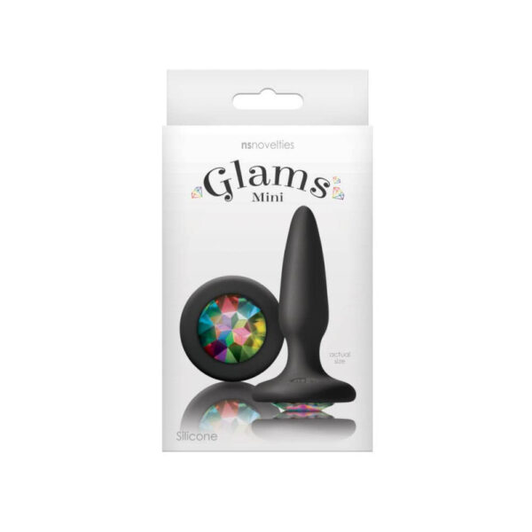 Dildo Anal Silicon Glams Mini Black Dildo Anal Silicon Glams Mini Black