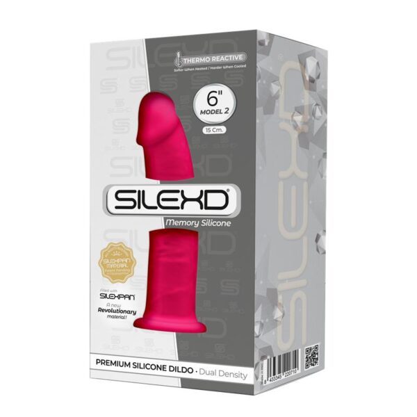 Dildo Silexd Premium Silicon Dual Density Magenta