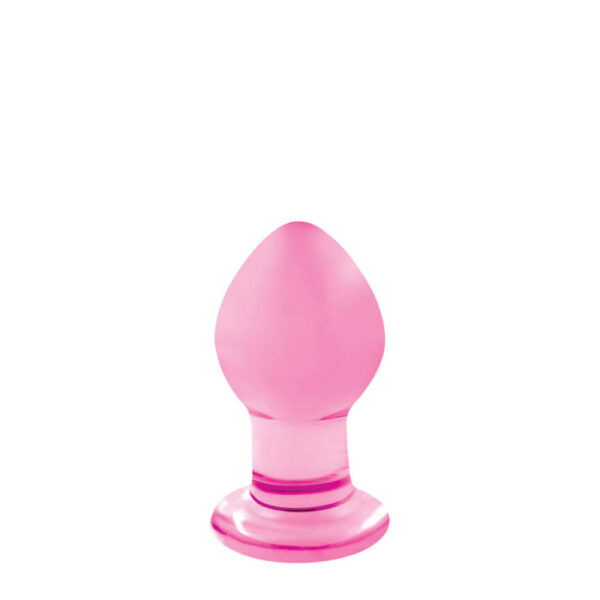 Dildo Sticla Butt Plug Crystal Pink Small Dildo Sticla Butt Plug Crystal Pink Small