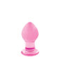Dildo Sticla Butt Plug Crystal Pink Small