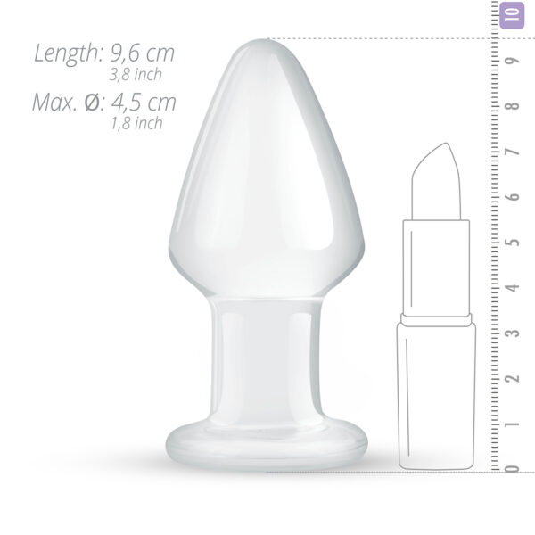 Dildo Sticla Gildo Clear Glass Butt Plug No 25 Dildo Sticla Gildo Clear Glass Butt Plug No 25