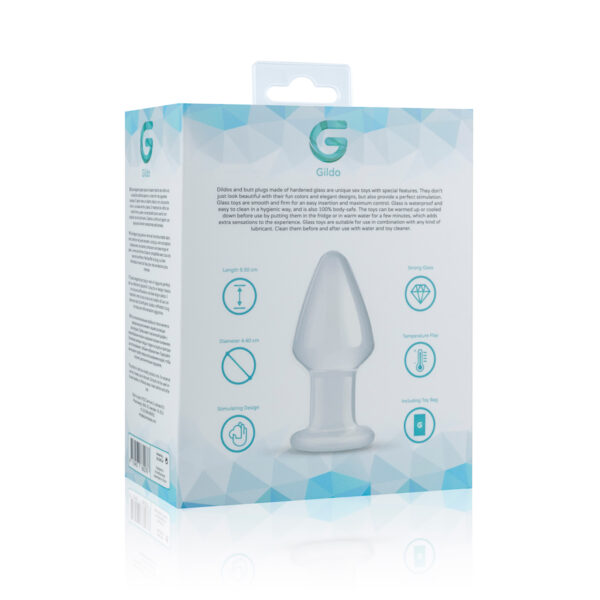 Dildo Sticla Gildo Clear Glass Butt Plug No 25 Dildo Sticla Gildo Clear Glass Butt Plug No 25
