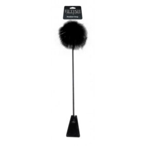Fetish Feather Crop Black