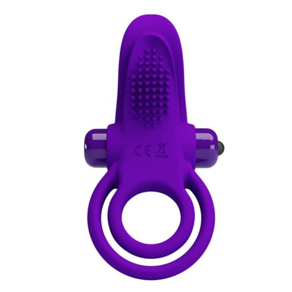 Inel Cu Vibratie Pretty Love Double 10 Functii Purple Inel Cu Vibratie Pretty Love Double 10 Functii Purple