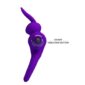 Inel Cu Vibratie Pretty Love Rabbit Double 10 Functii Purple