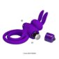 Inel Cu Vibratie Pretty Love Rabbit Double 10 Functii Purple