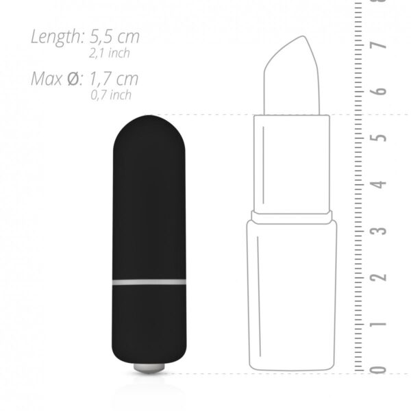Mini Vibrator ET 10 Speed Bullet Black
