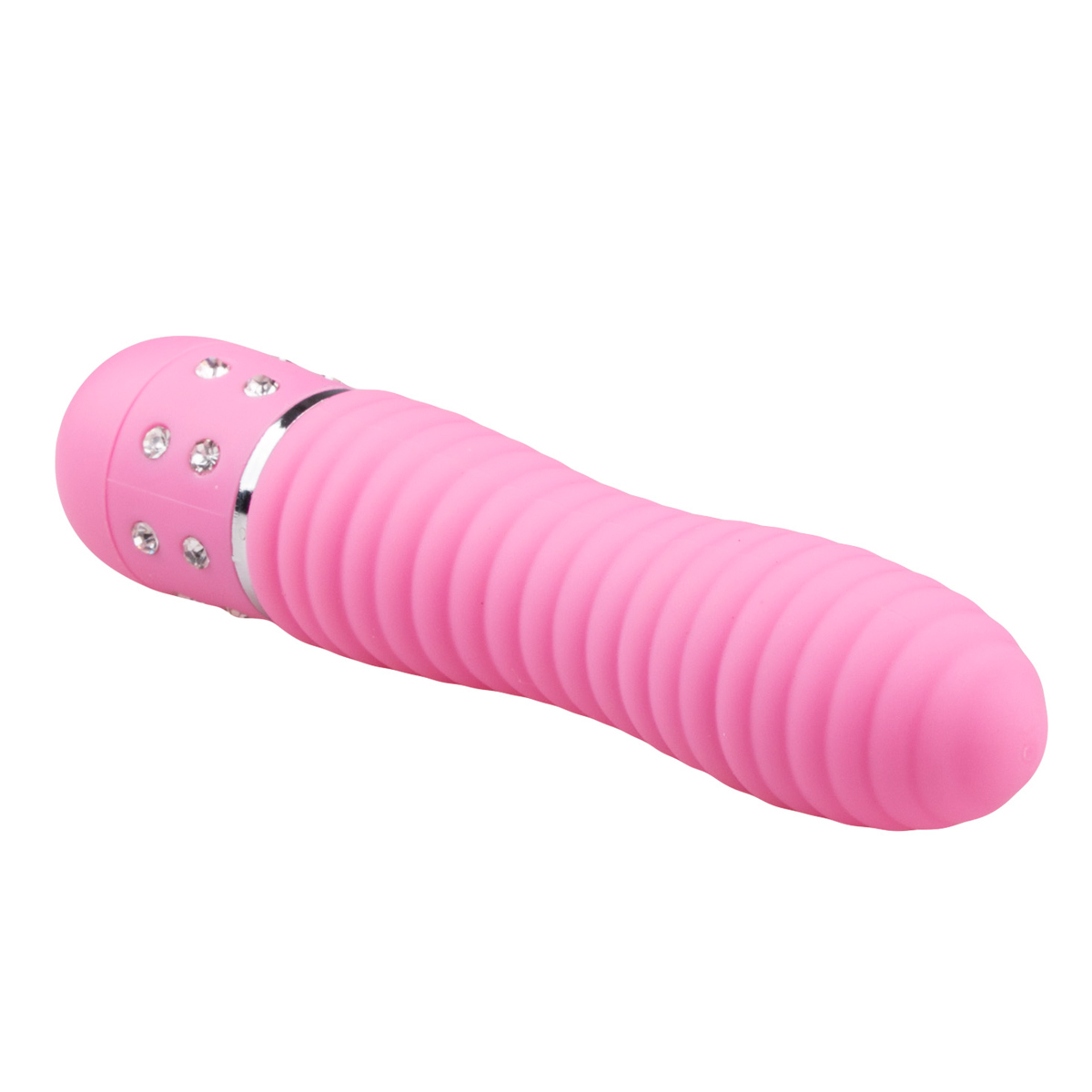Mini Vibrator ET Diamond Ribbed Pink