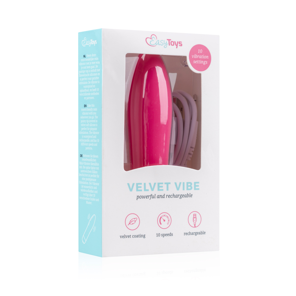 Mini Vibrator EasyToys Velvet Magenta