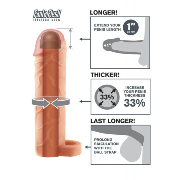 Prelungitor Penis Perfect 1 Inch With Ball Strap Prelungitor Penis Perfect 1 Inch With Ball Strap