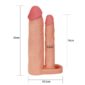 Prelungitor Penis Pleasure X-Tender Add 2 Inch Double Pleasure