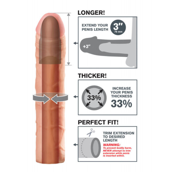 Prelungitor Penis Real Feel Perfect 3 Inch Extension Prelungitor Penis Real Feel Perfect 3 Inch Extension