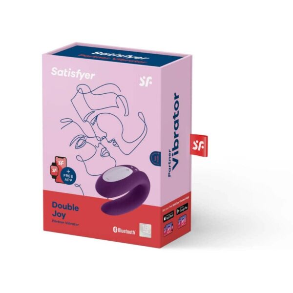 Vibrator Satisfyer Double Joy Purple Vibrator Satisfyer Double Joy Purple