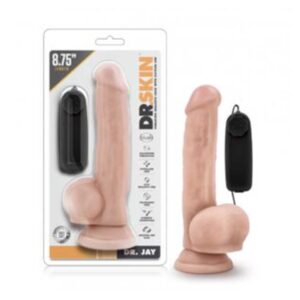 Dr. Skin - Dr. Jay Vibrator With Suction Cup 8.75'' - Vanilla