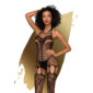 Bodystocking plasă negru Penthouse Fancy Me
