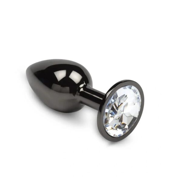 Guilty Toys Butt Plug Dark Metal Diamond Clear M Guilty Toys Butt Plug Dark Metal Diamond Clear M