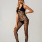 Bodystocking Animal Print 7161 Black S/L