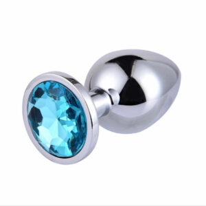 Cum să comunici deschis despre dorințele sexuale Passion Labs Butt Plug Metalic Diamond Blue S
