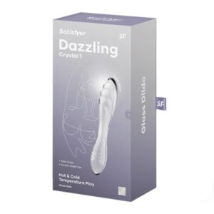 Dildo Sticla Dazzling Crystal Satisfyer Hot&Cold