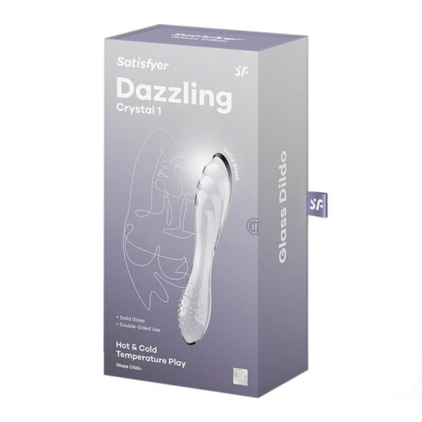 Dildo Sticla Dazzling Crystal Satisfyer Hot&Cold Dildo Sticla Dazzling Crystal Satisfyer Hot&Cold
