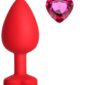 Mokko Dildo Anal Silicone Red Diamond Pink L