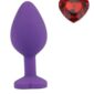 Mokko Dildo Anal Silicone Purple Diamond Red M
