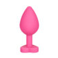 Mokko Dildo Anal Silicone Pink Diamond Blue M