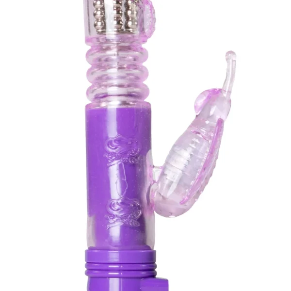 ET Butterfly Vibrator Rotating and Thrusting Purple ET Butterfly Vibrator Rotating and Thrusting Purple