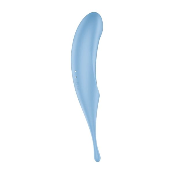 Satisfyer Air Pulse Vibrator Twirling Pro Albastru Satisfyer Air Pulse Vibrator Twirling Pro Albastru