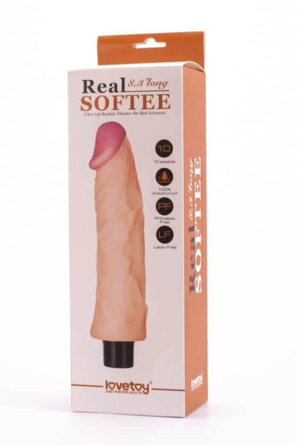 Vibrator Real Softee 8.3 Inch Long Flesh Vibrator Real Softee 8.3 Inch Long Flesh