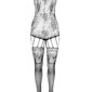 Catsuit Sexy Model Portjartier Alb S/L