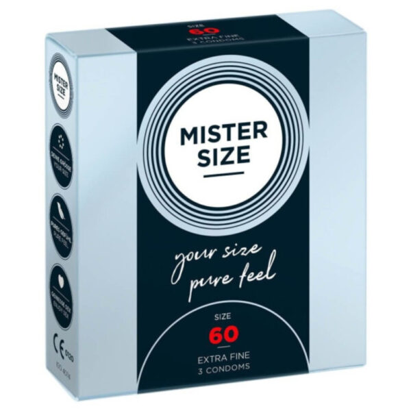 Prezervative Mister Size 60 mm (3 bucati) Prezervative Mister Size 60 mm (3 bucati)