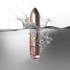 Bullet Vibrator Coloured 7 Speed RO-80 mm Gold