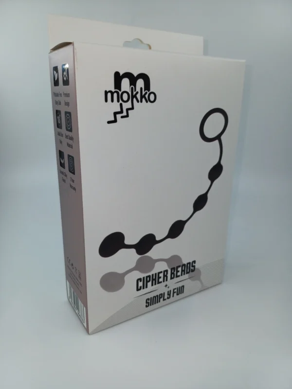 mokko toys bile anale cipher beads, silicon negru 32 cm mokko toys bile anale cipher beads, silicon negru 32 cm
