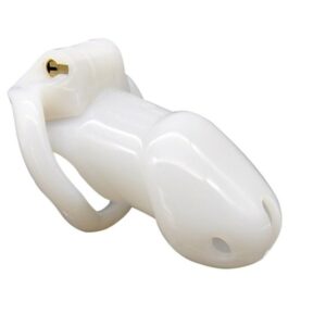 cusca de castitate cock trainer hard plastic alb passion labs