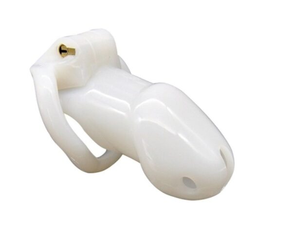 cusca de castitate cock trainer hard plastic alb passion labs