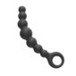 bile anale hard anal beads, silicon, negru, 17.9 cm,