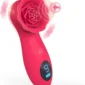 vibrator stimulator rosa clit stim red