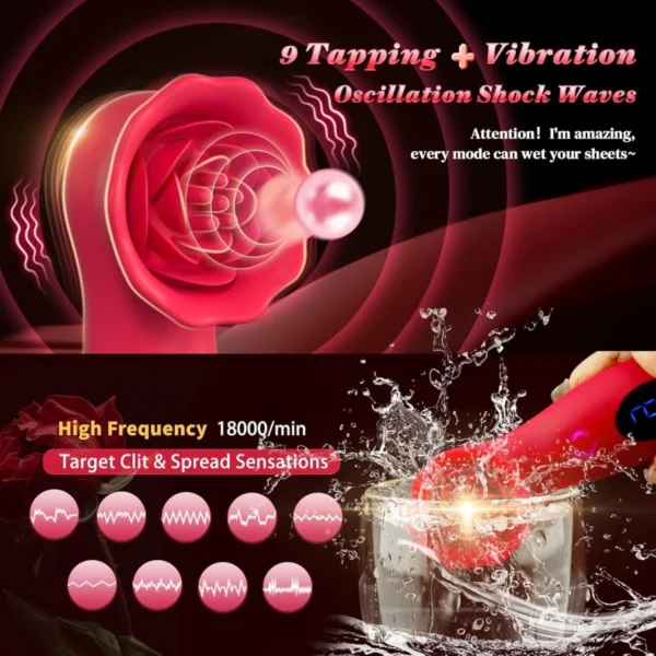 vibrator stimulator rosa clit stim red vibrator stimulator rosa clit stim red